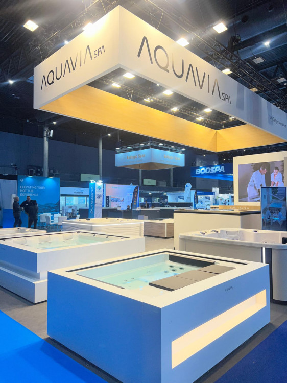 Aquavia Spa stand Piscina Barcelona 2025