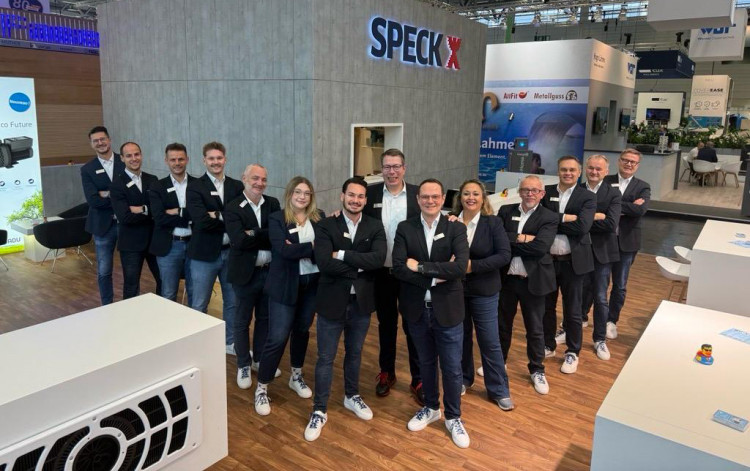 The Speck team at aquanale 2025