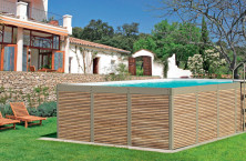 Antea: la nuova piscina elegante rivestita in bambù