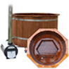 Hot Tub which is made of environment friendly heat treated Finnish pine