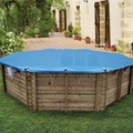 Couverture à barres facile pour piscines hors-sol bois