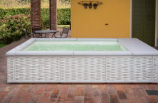 The new Musa above-ground swimming pool  by Piscine Laghetto® by Fluidra