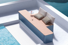 La couverture hors-sol pour piscine Bench Cover 400 de Maytronics