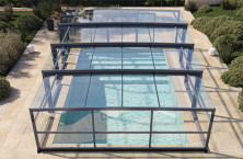 Lakmos, le nouvel abri de piscine mi-haut télescopique d'Abri d'Ô