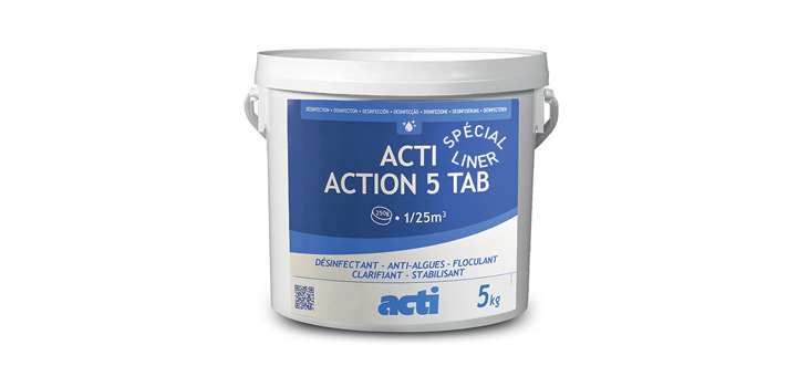 ACTI Action 5 Tab chez SCP : traitement 5 en 1 pour la piscine