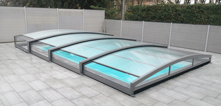 Abri piscine télescopique sans rail - Aladdin Concept