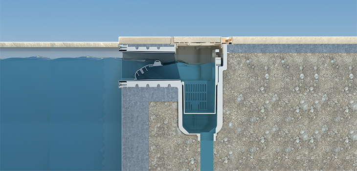UNIK skimmer and junction box by FLUIDRA