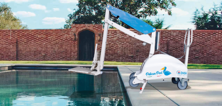 élévateur mobile autonome Pelican Pool accès bassins d'Axsol