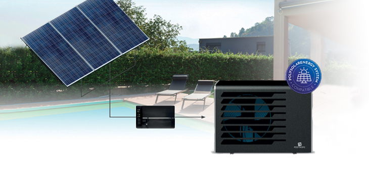 Solution chauffage pompe chaleur piscine hybride PolySolar Energy System de Polytropic