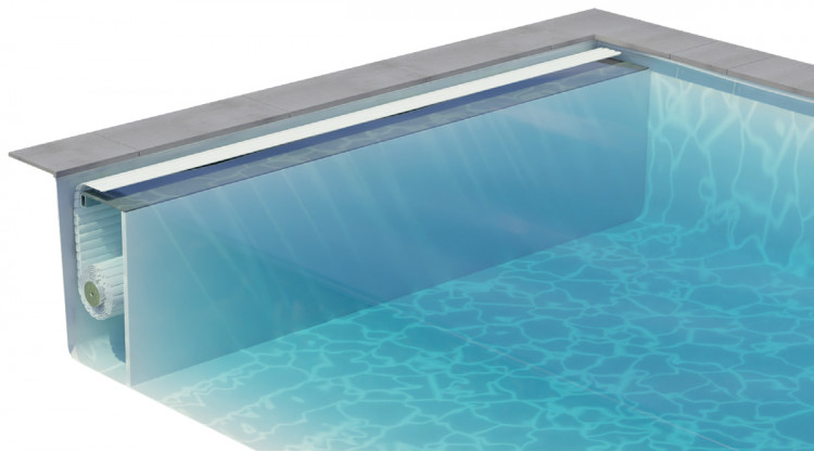 Volet immerg&eacute; Un'Roll 800 int&eacute;gr&eacute; sous plage Walter Pool