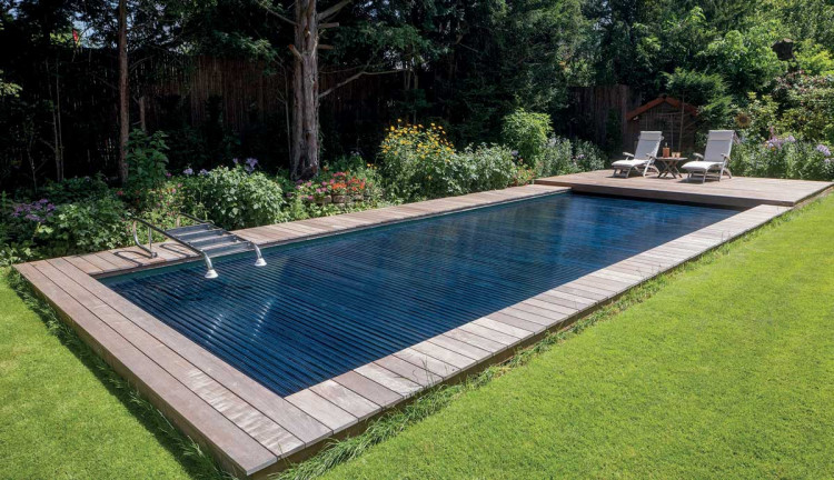 Couverture &agrave; lames WaterBeck en version bleue