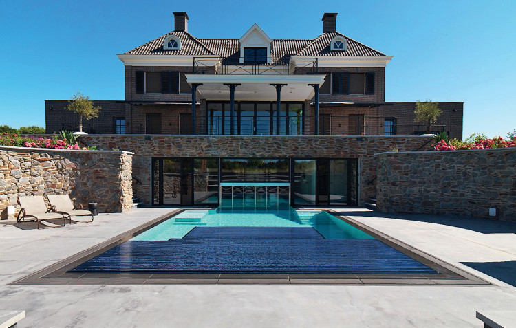 Elegant pool cover integration by Swim Safe at a luxury residence