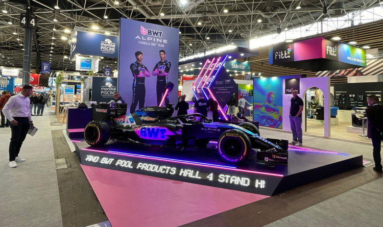 La F1 était à l'honneur sur le stand de BWT à Piscine Global 2024