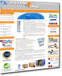 Filters 4 spas website