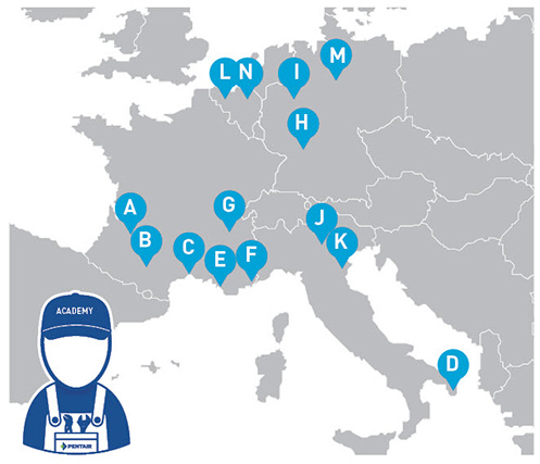 carte formations Pentair