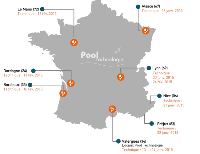 carte des formations piscines 2015 mise Ã  jour