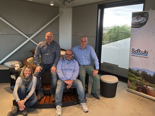 The team of the new Softub Showroom